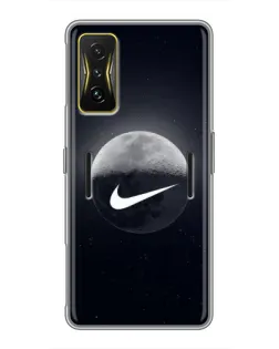 Чехол для Xiaomi POCO F4 GT с картинкой «Nike в стиле граффити»
