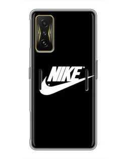 Чохол для Xiaomi POCO F4 GT з картинкою «Мазки фарби Nike»