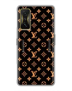 Чохол для Xiaomi POCO F4 GT з картинкою «Золота монограма LV»