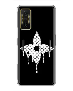 Чохол для Xiaomi POCO F4 GT з картинкою «Квіткова монограма»