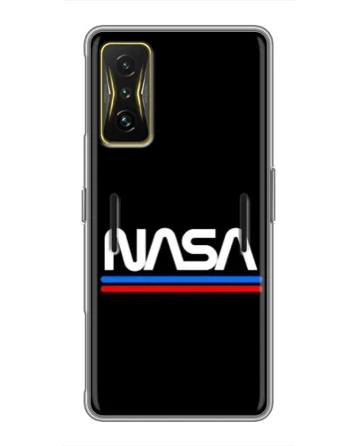 Чехол для Xiaomi POCO F4 GT с картинкой «NASA — классика Red Blue»