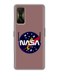 Чехол для Xiaomi POCO F4 GT с картинкой «NASA — ретро космос»