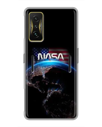 Чехол для Xiaomi POCO F4 GT с картинкой «Земля из космоса NASA»