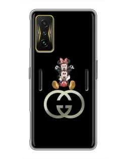 Чохол для Xiaomi POCO F4 GT з картинкою «Мінні Маус на лого»