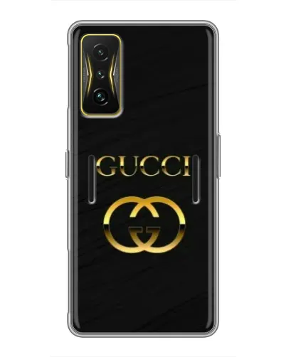 Чохол для Xiaomi POCO F4 GT з картинкою «Золотий логотип Gucci» Чохол для Xiaomi POCO F4 GT з картинкою «Золотий логотип Gucci»