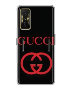 Чохол для Xiaomi POCO F4 GT з картинкою «Gucci — червоний логотип»