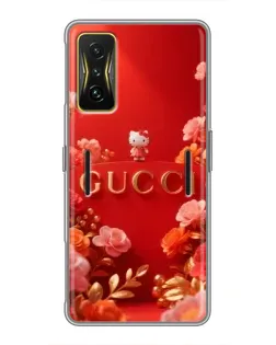 Чохол для Xiaomi POCO F4 GT з картинкою «Gucci — золотий сад»