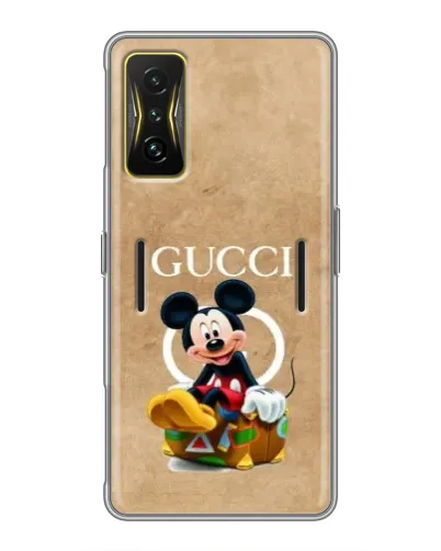 Чохол для Xiaomi POCO F4 GT з картинкою «Міккі Маус Gucci — крафт» Чохол для Xiaomi POCO F4 GT з картинкою «Міккі Маус Gucci — крафт»