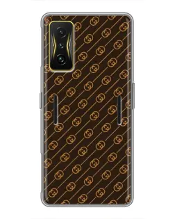 Чохол для Xiaomi POCO F4 GT з картинкою «Gucci — золоті діагоналі»