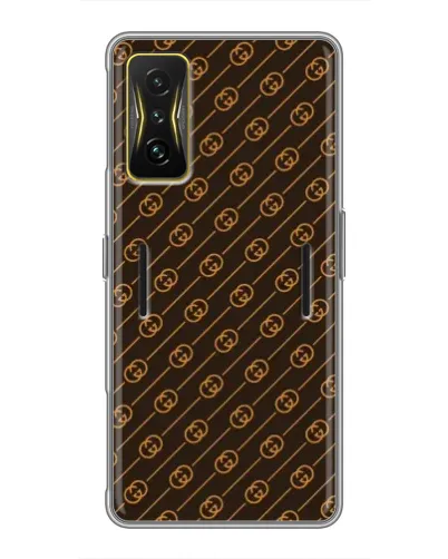 Чохол для Xiaomi POCO F4 GT з картинкою «Gucci — золоті діагоналі» Чохол для Xiaomi POCO F4 GT з картинкою «Gucci — золоті діагоналі»