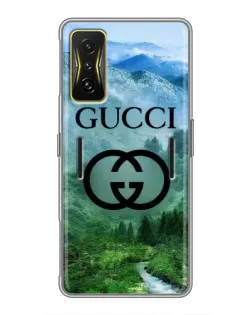 Чохол для Xiaomi POCO F4 GT з картинкою «Gucci — гірський пейзаж»