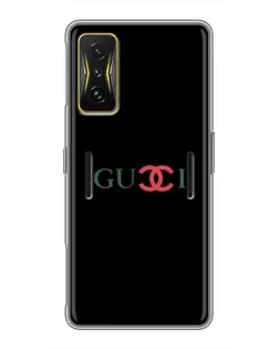 Чохол для Xiaomi POCO F4 GT з картинкою «Gucci — червоний градієнт»