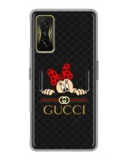 Чохол для Xiaomi POCO F4 GT з картинкою «Мінні Маус Gucci — чорний»
