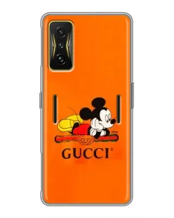 Чохол для Xiaomi POCO F4 GT з картинкою «Міккі Маус Gucci — помаранч»