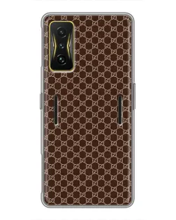 Чехол для Xiaomi POCO F4 GT с картинкой «Gucci — шоколадная сетка»