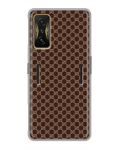Чехол для Xiaomi POCO F4 GT с картинкой «Gucci — шоколадная сетка» Чехол для Xiaomi POCO F4 GT с картинкой «Gucci — шоколадная сетка»