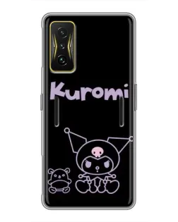 Чохол для Xiaomi POCO F4 GT з картинкою «Kuromi — чорний мінімалізм»