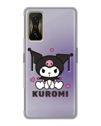 Чехол для Xiaomi POCO F4 GT с картинкой «Kuromi — фиолетовый арт»