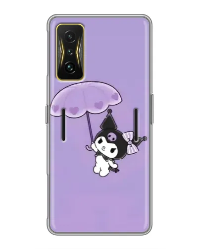 Чехол для Xiaomi POCO F4 GT с картинкой «Kuromi с зонтиком»