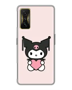 Чехол для Xiaomi POCO F4 GT с картинкой «Kuromi и сердце»