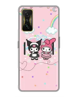 Чехол для Xiaomi POCO F4 GT с картинкой «My Melody и Kuromi»