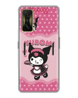 Чехол для Xiaomi POCO F4 GT с картинкой «Kuromi в очках»