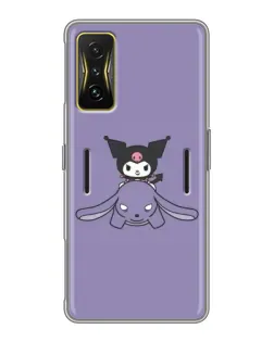Чехол для Xiaomi POCO F4 GT с картинкой «Kuromi на лиловом фоне»