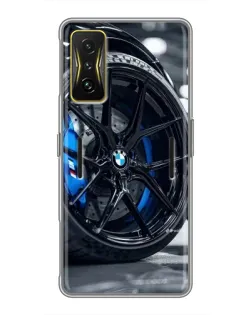 Чохол для Xiaomi POCO F4 GT з картинкою «Колесо BMW зблизька»