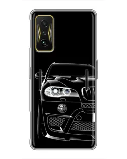 Чохол для Xiaomi POCO F4 GT з картинкою «Темний силует BMW»