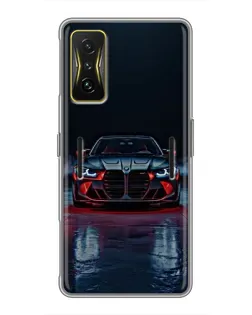 Чохол для Xiaomi POCO F4 GT з картинкою «BMW на мокрій дорозі»