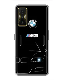Чохол для Xiaomi POCO F4 GT з картинкою «Мінімалістичний принт BMW M3»