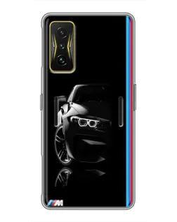 Чохол для Xiaomi POCO F4 GT з картинкою «Силует BMW в темряві»