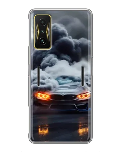 Чохол для Xiaomi POCO F4 GT з картинкою «BMW у диму» Чохол для Xiaomi POCO F4 GT з картинкою «BMW у диму»