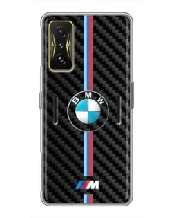 Чохол для Xiaomi POCO F4 GT з картинкою «Емблема BMW та карбон»