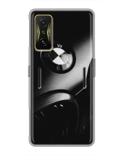 Чохол для Xiaomi POCO F4 GT з картинкою «Емблема BMW — макро»