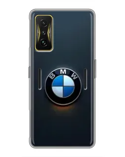 Чохол для Xiaomi POCO F4 GT з картинкою «Логотип BMW — мінімалізм»
