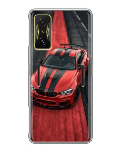Чохол для Xiaomi POCO F4 GT з картинкою «BMW на червоній доріжці» Чохол для Xiaomi POCO F4 GT з картинкою «BMW на червоній доріжці»