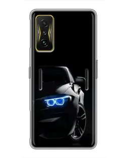 Чохол для Xiaomi POCO F4 GT з картинкою «BMW — нічний погляд»