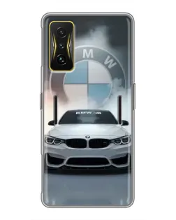 Чохол для Xiaomi POCO F4 GT з картинкою «BMW в білому диму»