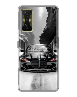 Чохол для Xiaomi POCO F4 GT з картинкою «BMW — акварельний дрифт»
