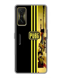 Чохол для Xiaomi POCO F4 GT з картинкою «PUBG — камуфляжний шолом»