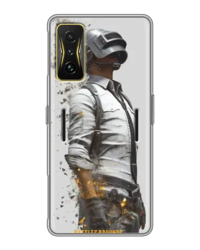 Чохол для Xiaomi POCO F4 GT з картинкою «PUBG — боєць у пилу»