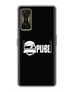 Чохол для Xiaomi POCO F4 GT з картинкою «PUBG — класичний лого»