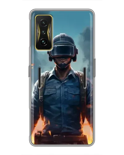 Чохол для Xiaomi POCO F4 GT з картинкою «PUBG — реалістичний герой»