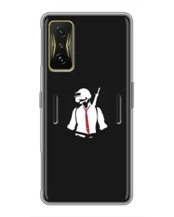 Чохол для Xiaomi POCO F4 GT з картинкою «PUBG — силует воїна»