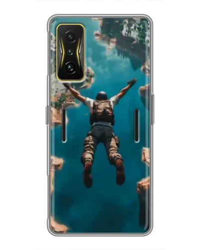 Чохол для Xiaomi POCO F4 GT з картинкою «PUBG — вільне падіння»