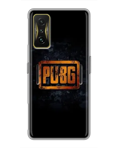 Чохол для Xiaomi POCO F4 GT з картинкою «PUBG — золотий логотип»