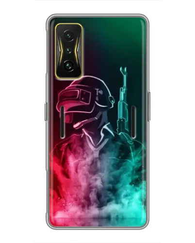 Чохол для Xiaomi POCO F4 GT з картинкою «PUBG — вогняний воїн»