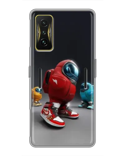 Чохол для Xiaomi POCO F4 GT з картинкою «Among Us — 3D стиль»