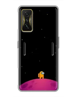 Чохол для Xiaomi POCO F4 GT з картинкою «Самотній герой на планеті»